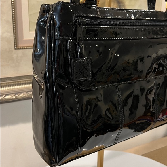 Gianni Bernini Black Patent Leather Shoulder Bag - Picture 3 of 10